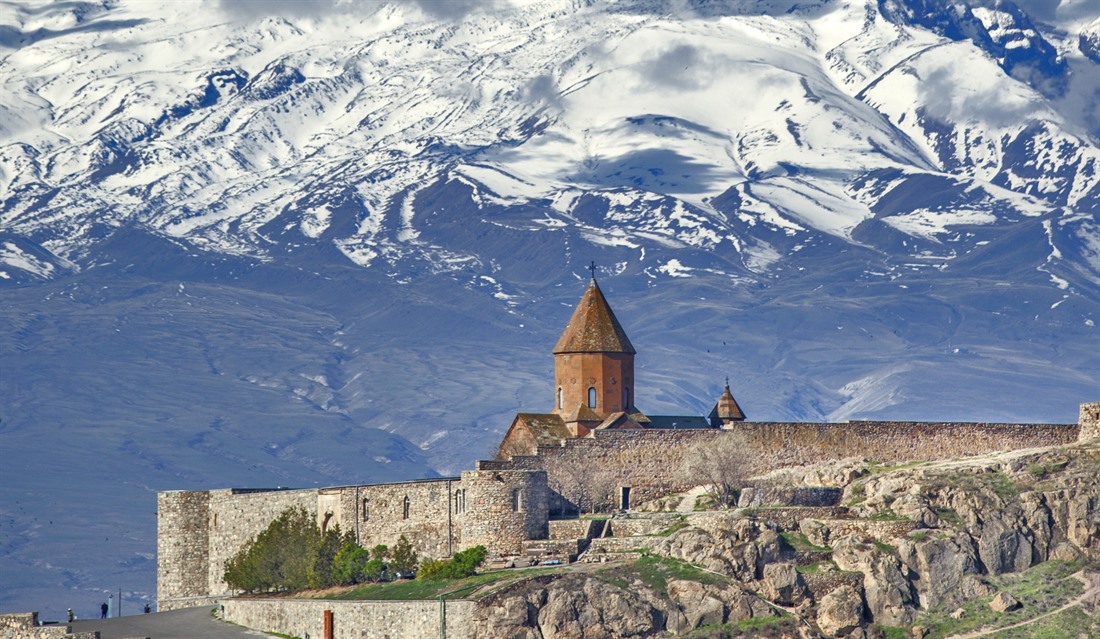 Khor Virap Monastery with Mount Ararat in the background