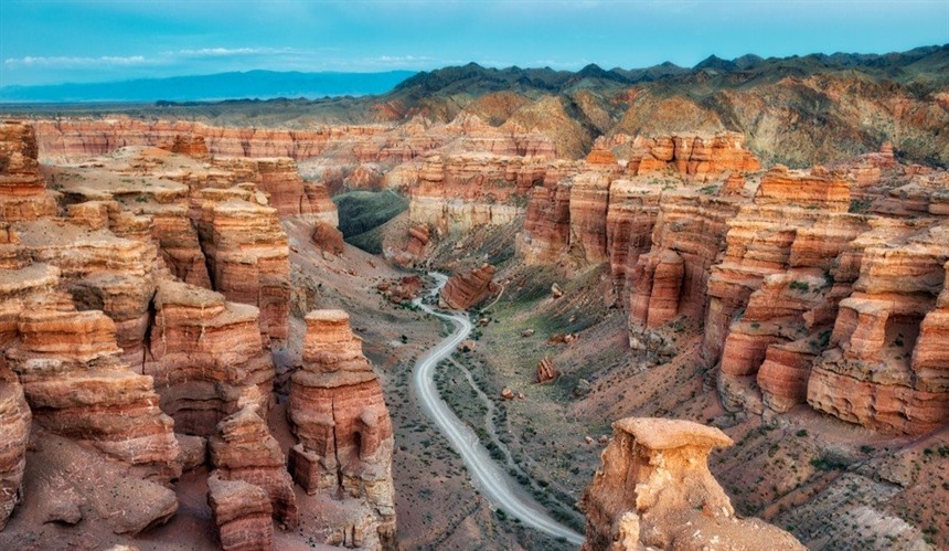 Susanne at Charyn Canyon