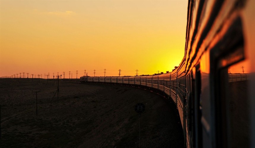 Train journey to Astana