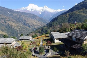 Mountain Lodges of Nepal | Majgaon Lodge mountain views