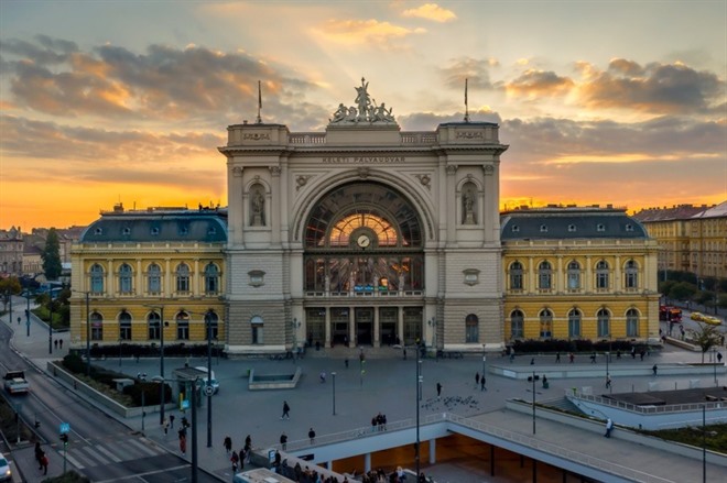 Eastern railway station in Budapest