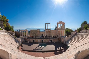 Ancient Theatre of Philippopolis (Roman Theatre) in Plovdiv, Bulgaria